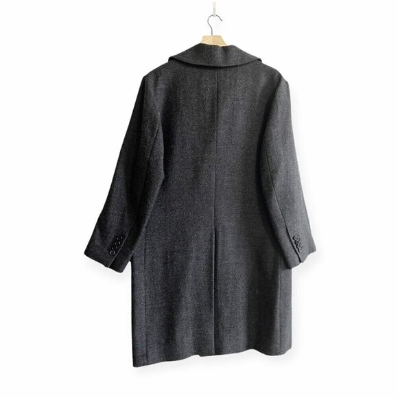 Marni Gray Wool Double Breasted Coat, Size 44 Italy/M‎ - Picture 2 of 16